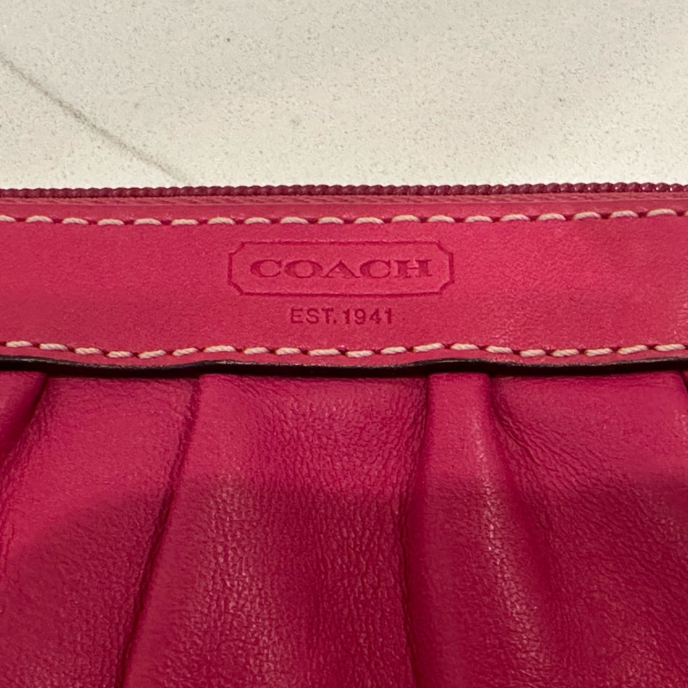 !! SOLD!! COACH PINK AND PURPLE PLEATED WRISTLETS NWOT - Picture 8 of 16